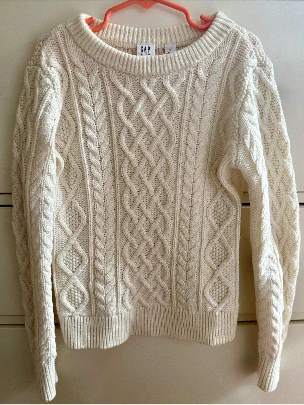 GAP Cream Cable-Knit Sweater